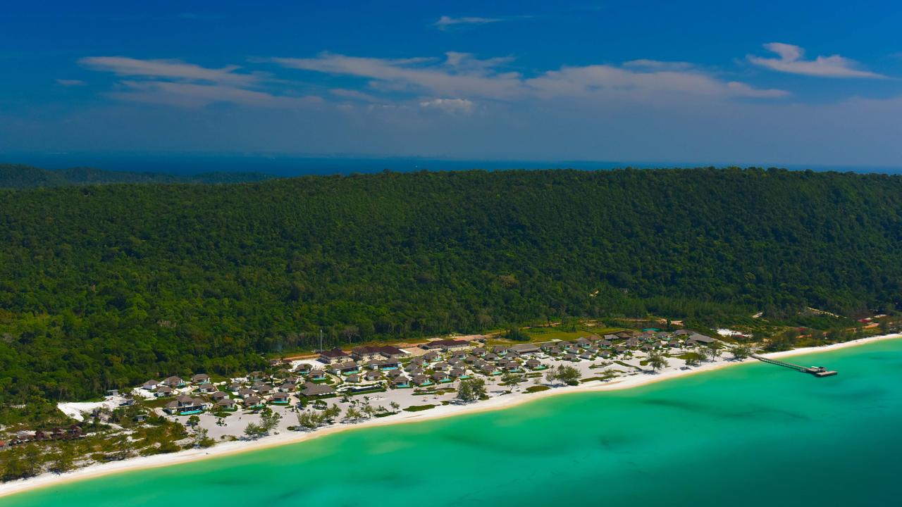 Aerial shot of Royal Sands Resort