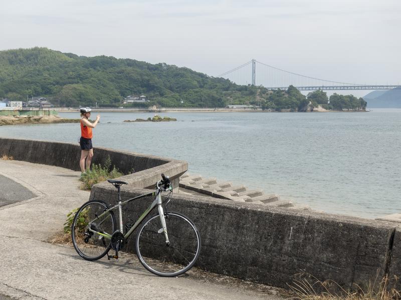 cyclist shimanami kaido