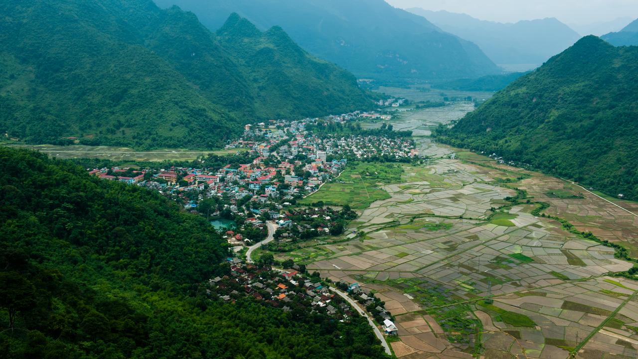 Rural town in northern Vietnam