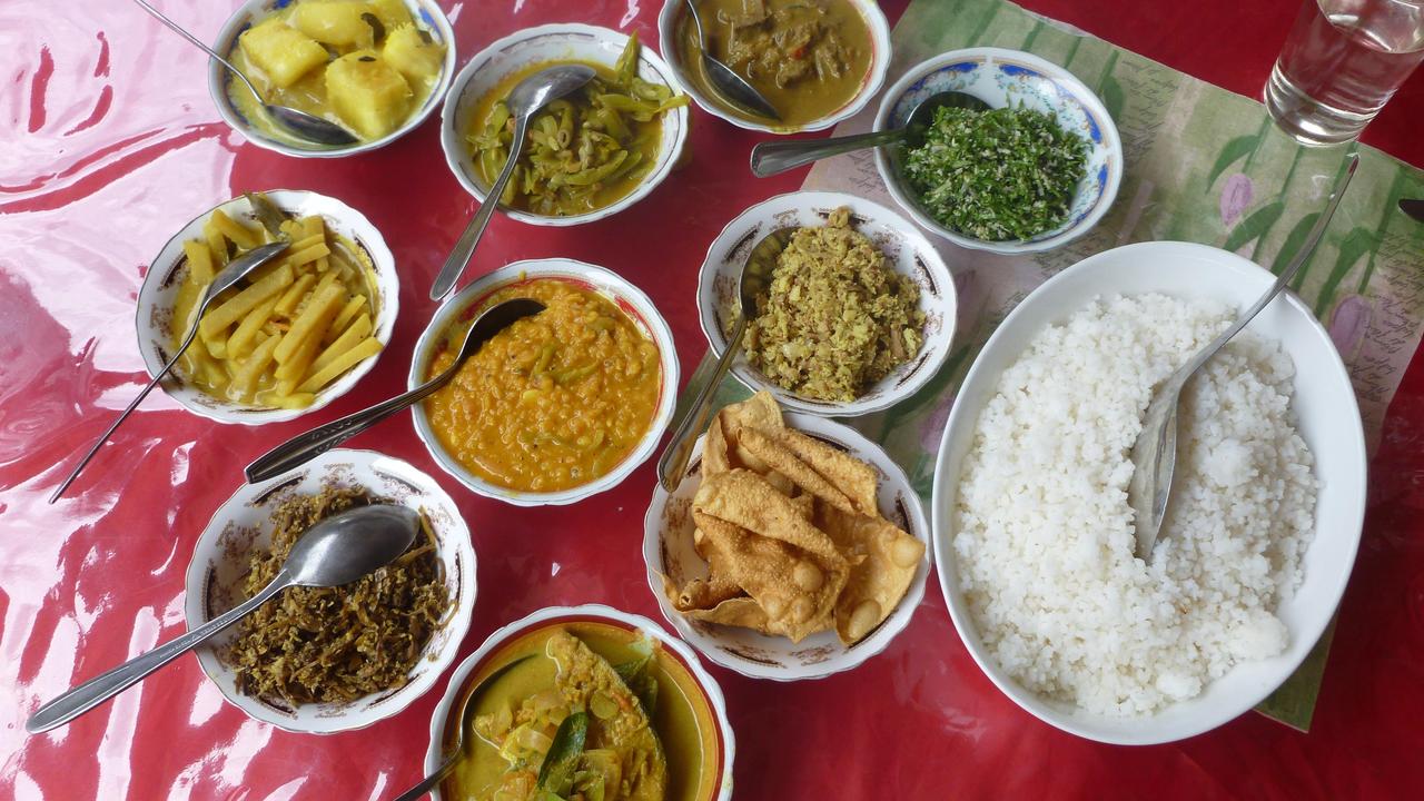 Sri Lankan curry and rice