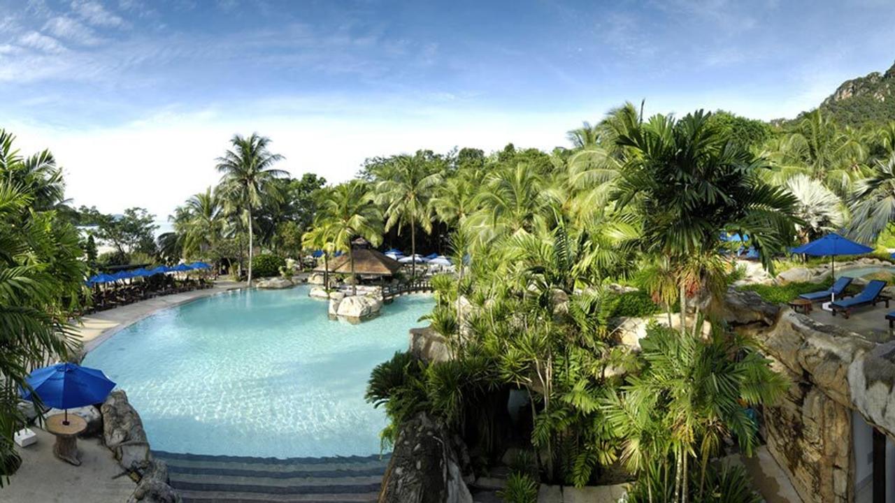 Outdoor pool and terrace area