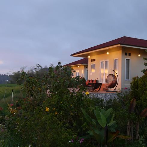 Rumah Tengah Sawah Sulawesi Indonesia