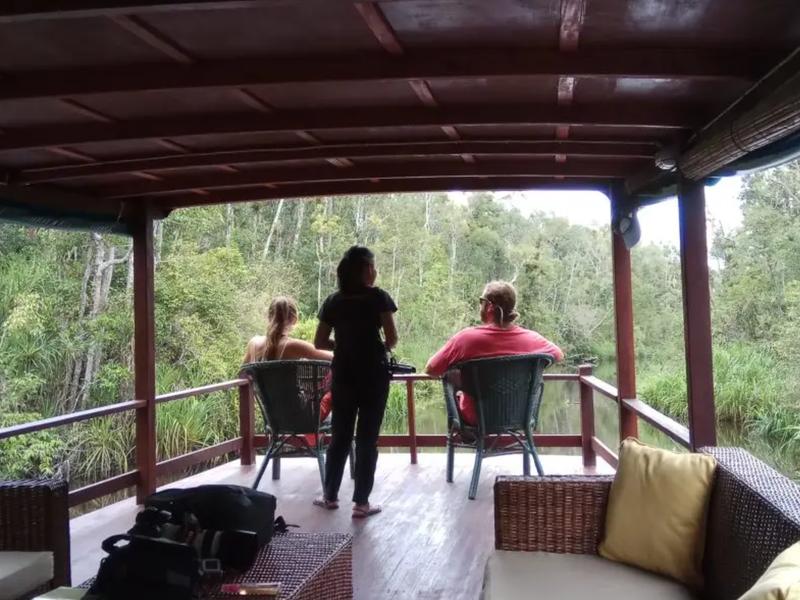 Chairs on deck Wow Borneo Kalimantan Indonesia